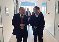 浦东新区管幼军副区长一行来JDB电子调查领导工作