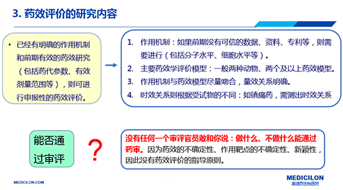 药效评价的钻研内容
