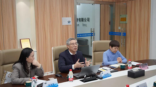 JDB电子生物医药首创人&CEO陈春麟博士，药效部执行主任董文心博士，公司事务部总监周南梅等